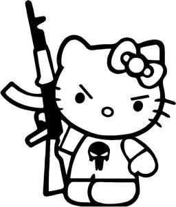 Hello Kitty AK Machine Gun...