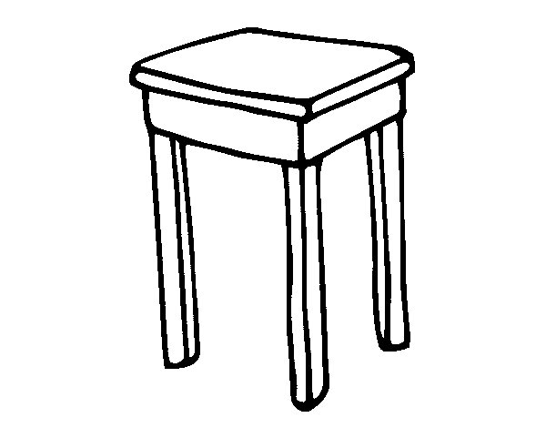 Stool coloring page - Coloringcrew.com
