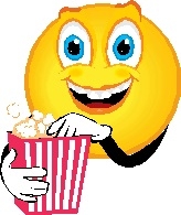 Eating Popcorn Clipart