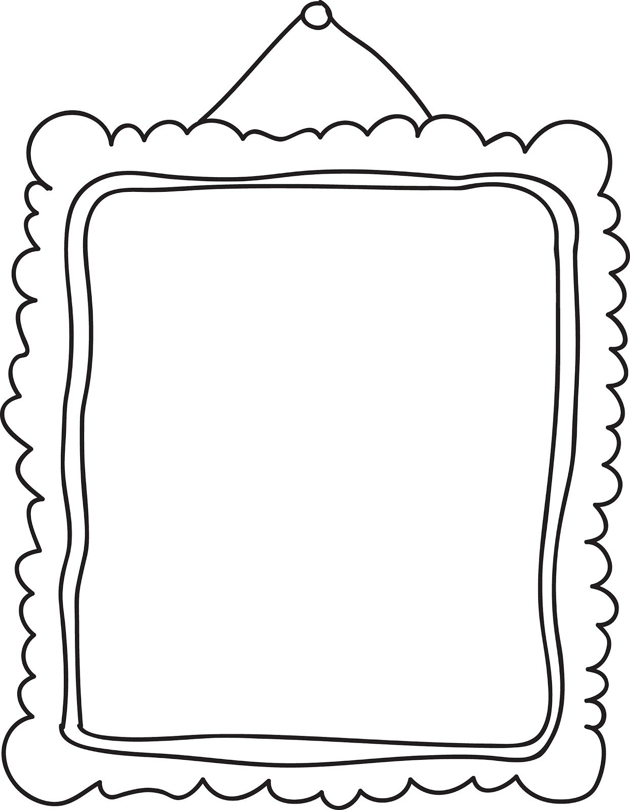 Black and white frames clipart