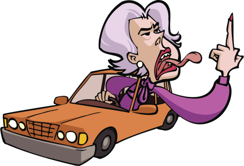 Clip Art Of A Road Rage Clip Art, Vector Images & Illustrations ...