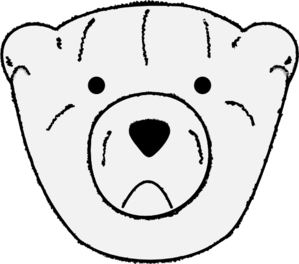 Out Line Of A Bear To Colour - ClipArt Best