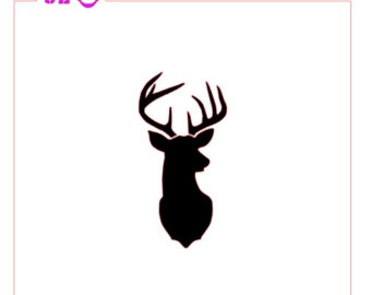 Deer head stencil | Etsy