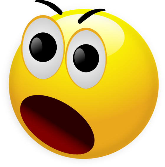 Shocked Face Graphic Free Clipart - Free to use Clip Art Resource