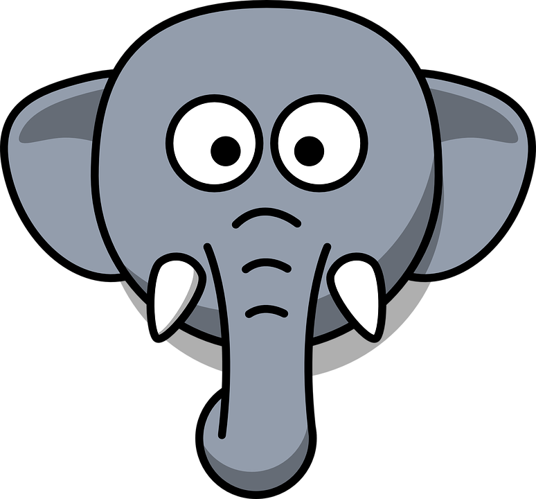 Free photo Head Wildlife Gray Stupid Zoo Cartoon Elephant - Max Pixel