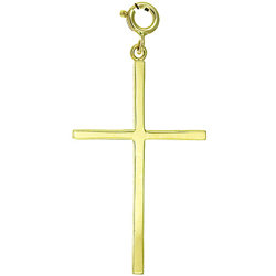 14k Yellow Gold Cross Chain Necklace - Free Shipping Today ...