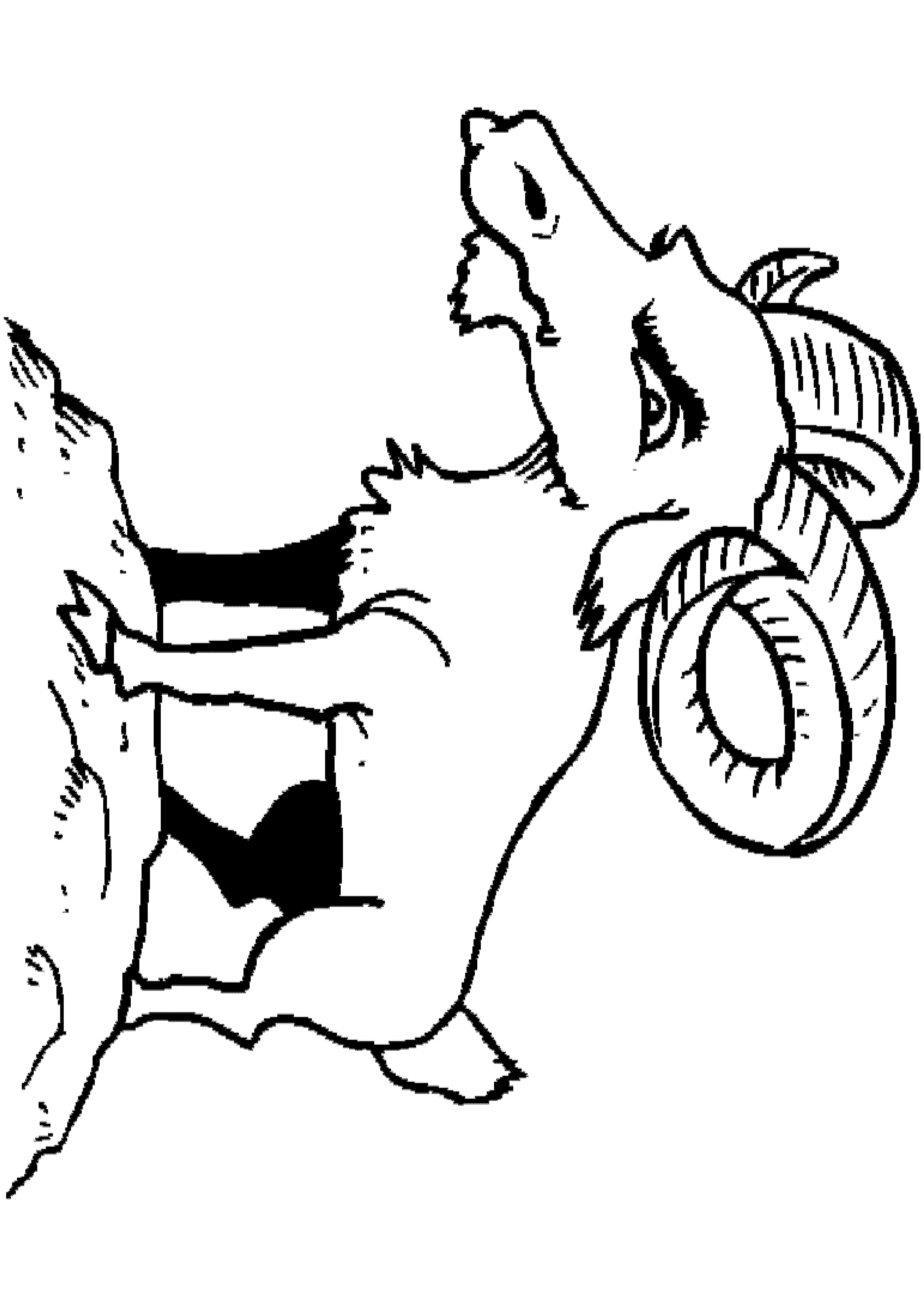 Billy Goat Coloring Page - AZ Coloring Pages