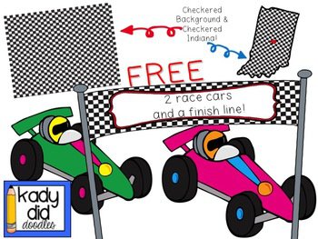 Free racing car clipart