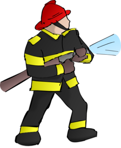 Firefighter hose clipart