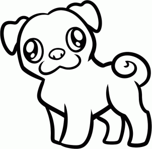 Animals - How to Draw a Pug for Kids