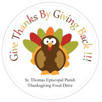 St. Thomas Episcopal Church - Thanksgiving Food Drive 2012