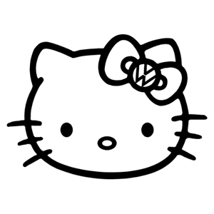 Hello Kitty - VW Logo - Outlaw Custom Designs, LLC