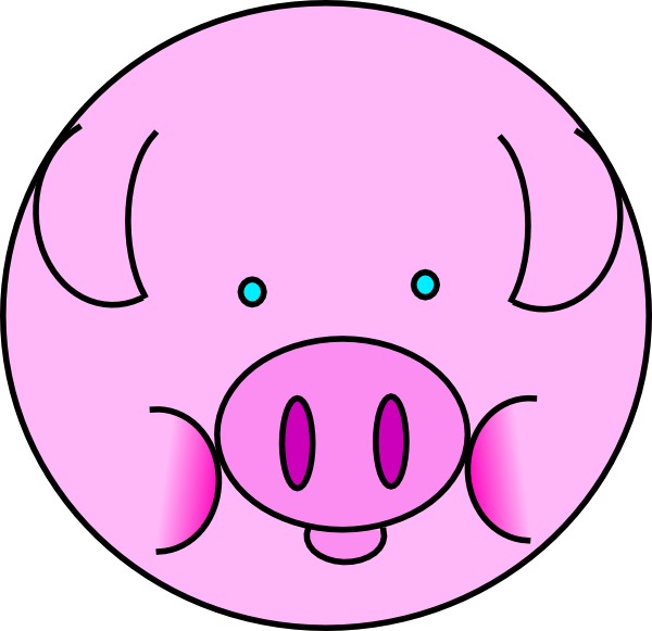 Cute Baby Pig Clipart