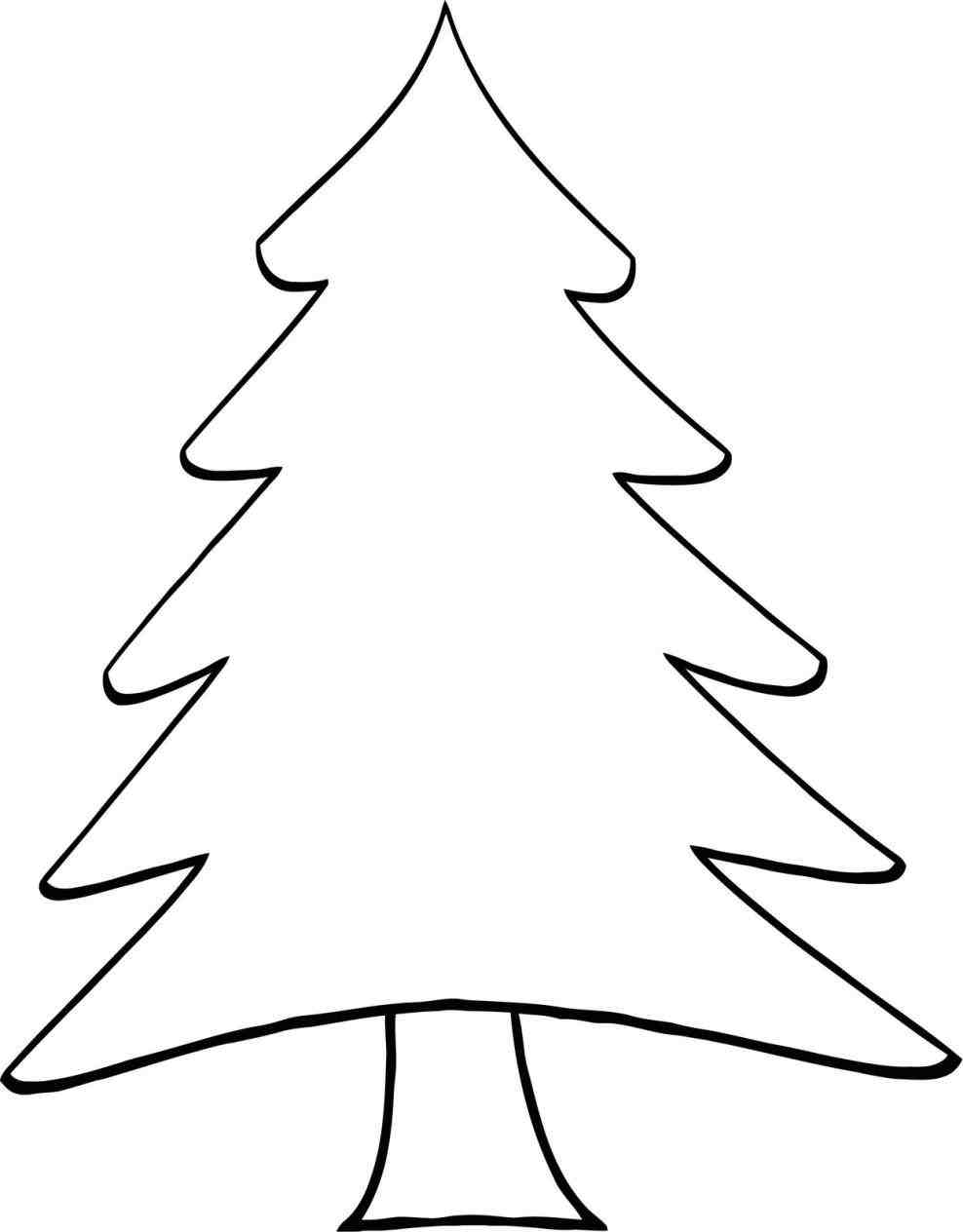 simple pine tree outline › ngorong.club