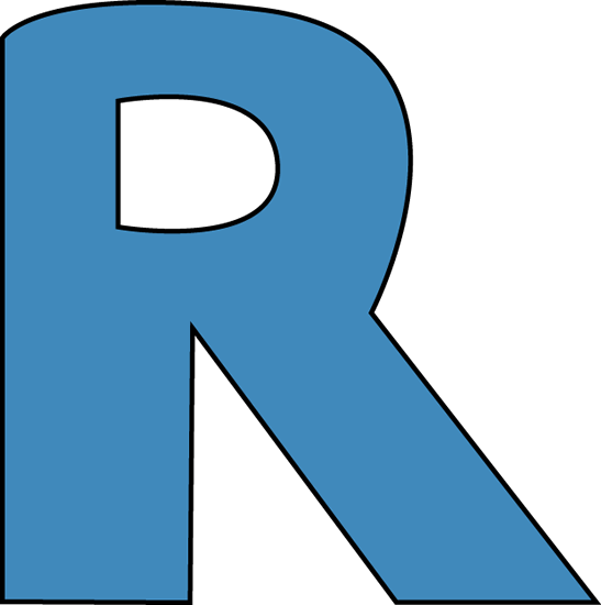 Clipart letter r