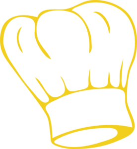 Chef cap clipart colored