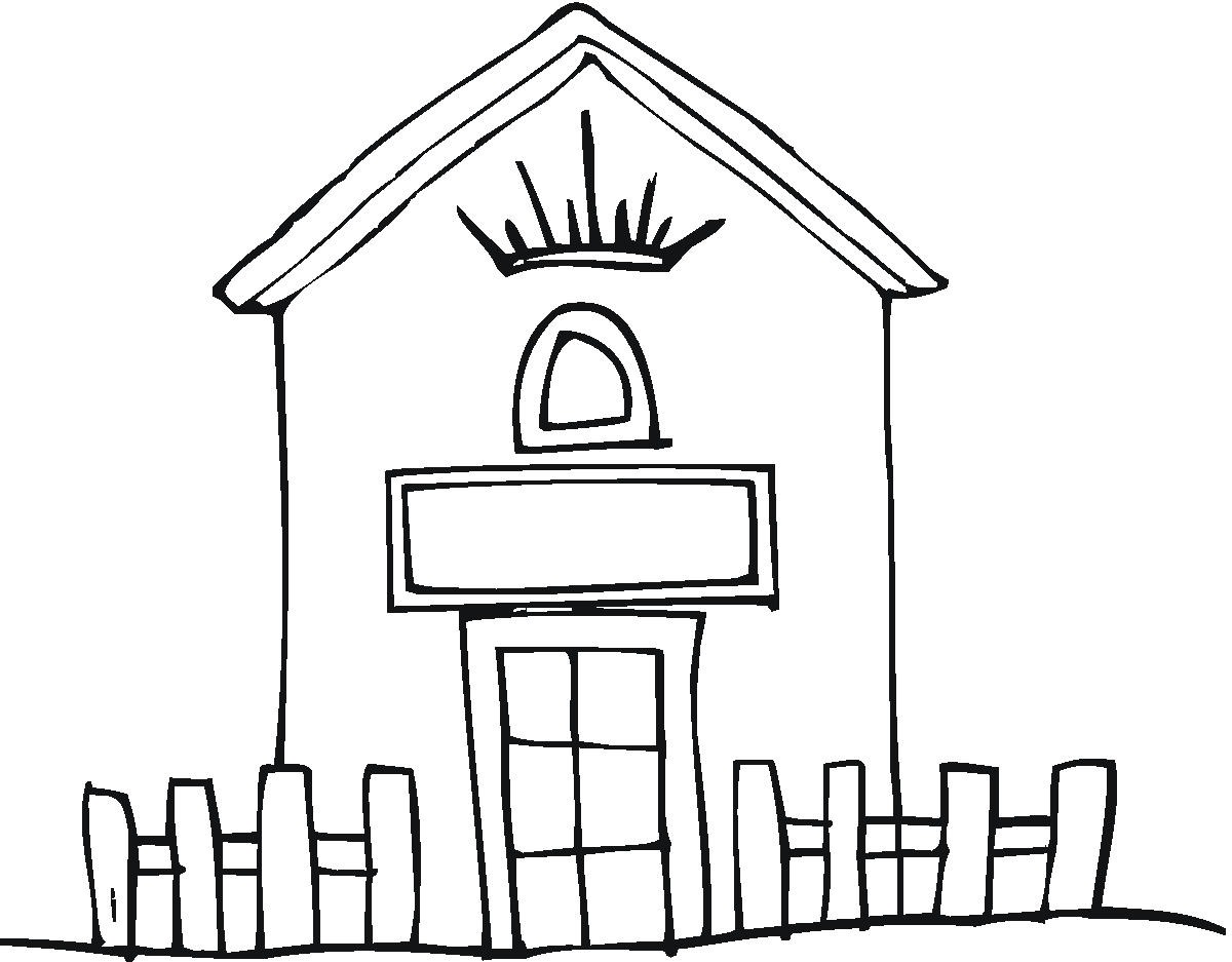 House Drawing Blackand White - ClipArt Best
