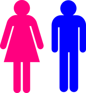 Clipart illustration male and female symbol