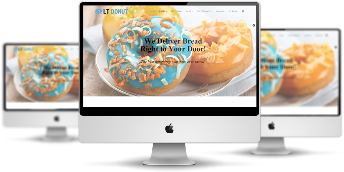 LT Donut – Free Responsive Bread Store / Donuts Joomla template ...