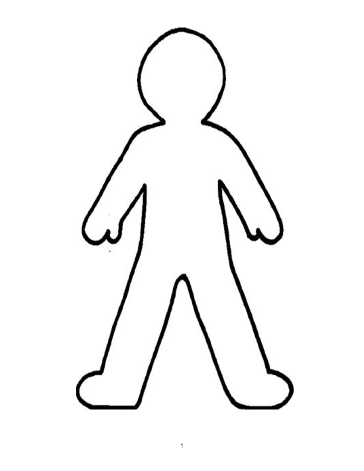 Doll Outline Template - ClipArt Best