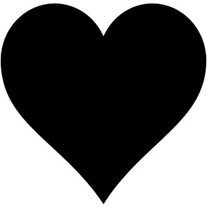 Black heart clip art - ClipartFox