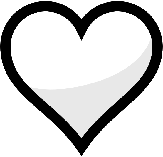 Heart Line Art - ClipArt Best