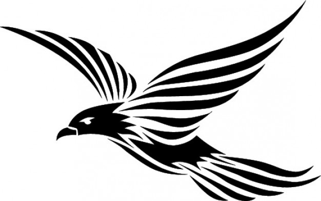 Flying bird tribal design Vector | Free Download