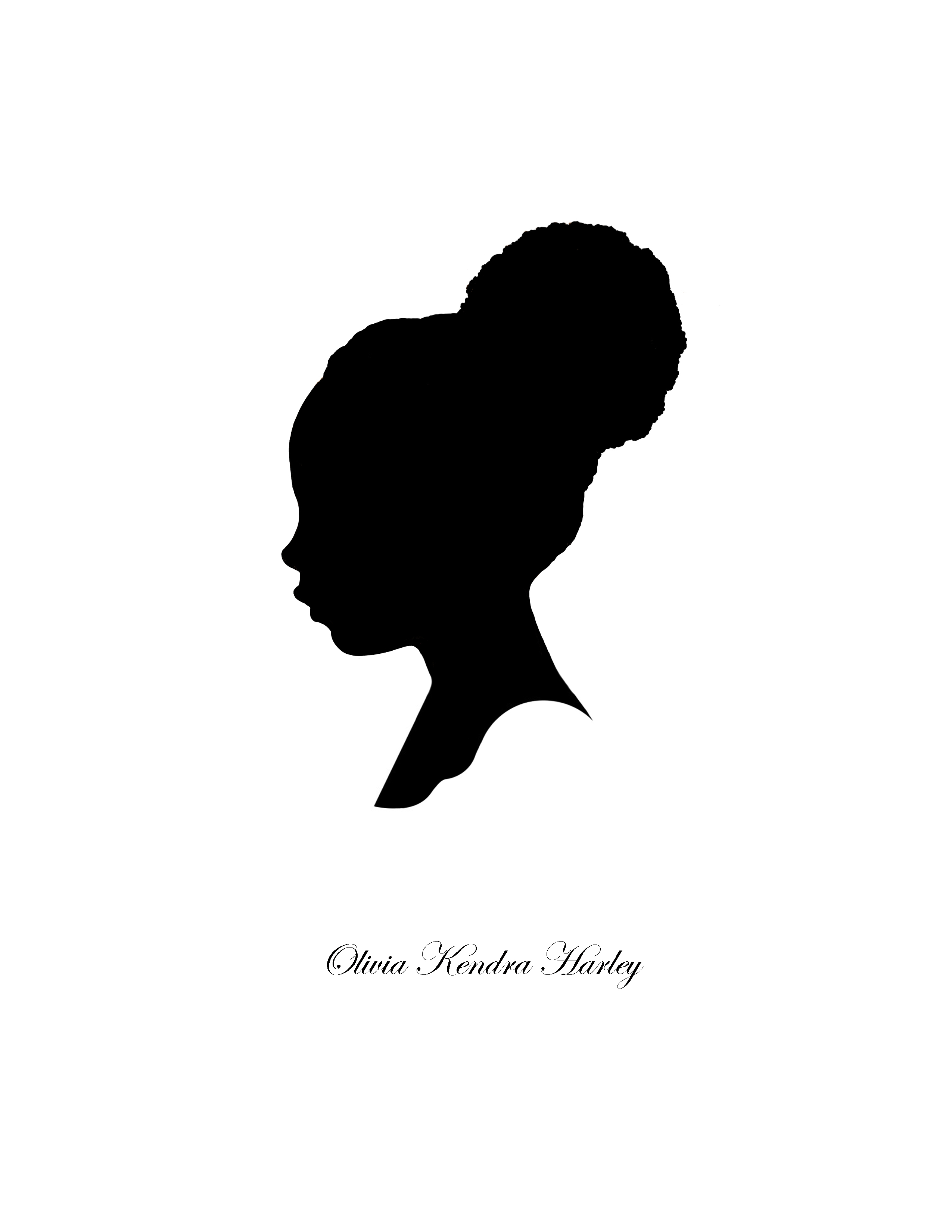 Clipart african american woman silhouette