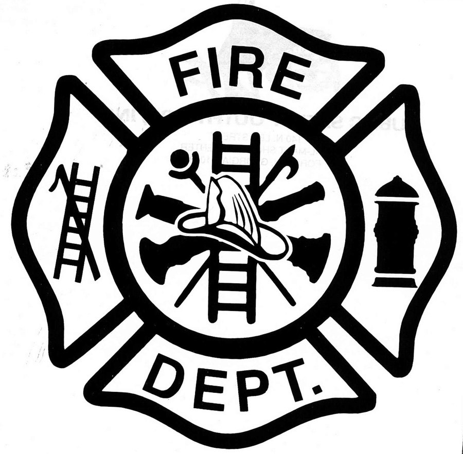 Fire department logo clipart