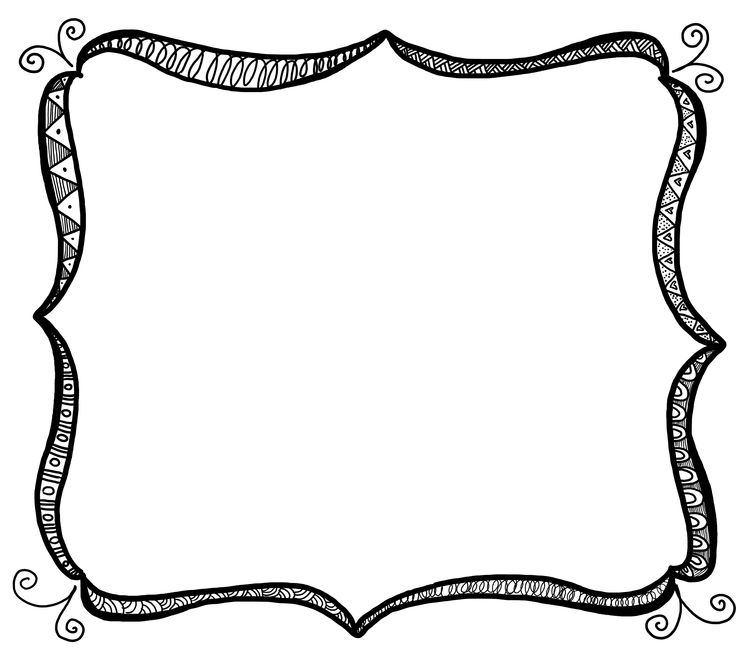 Frame border clip art black and white clipart image - Cliparting.com