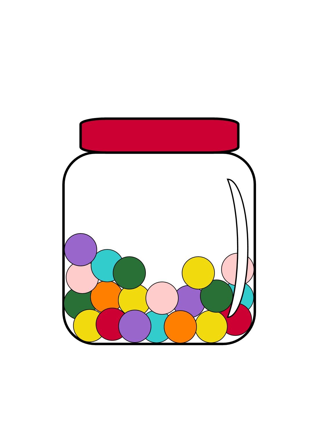 jar of sweets clipart