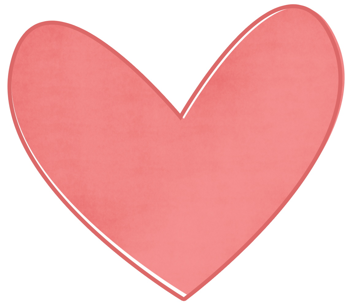 Free clipart heart shape with transparent background