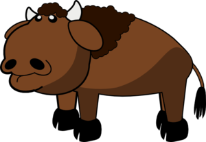 Cute brown buffalo clipart - ClipartFox