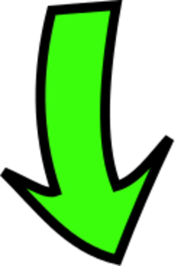 Downward pointing arrow clipart