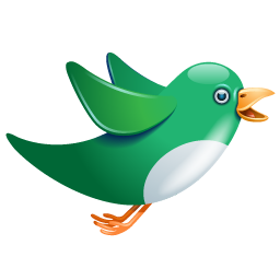 twitter bird flying green icon free download as PNG and ICO ...