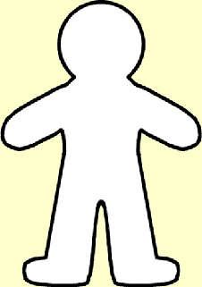 Outline of person free clipart