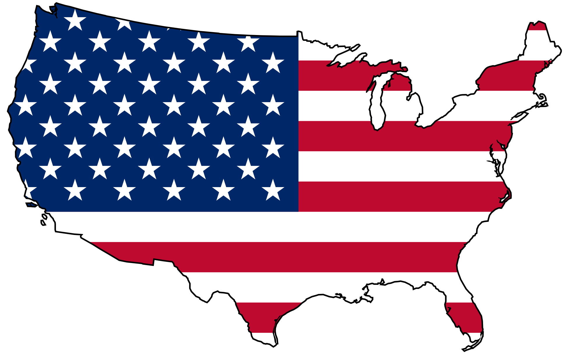 Clipart usa map free
