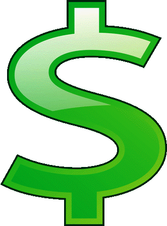 Dollar sign art clipart image #17378