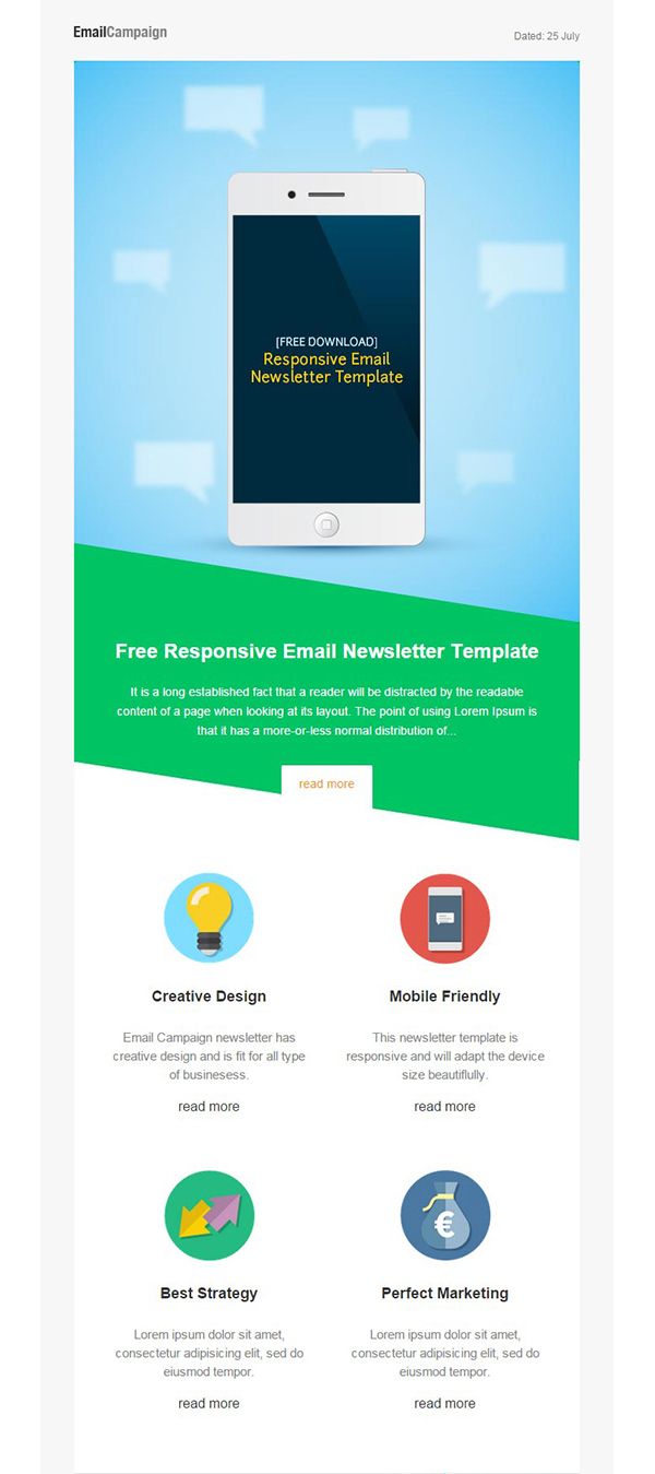 Free Email Newsletter Templates ...