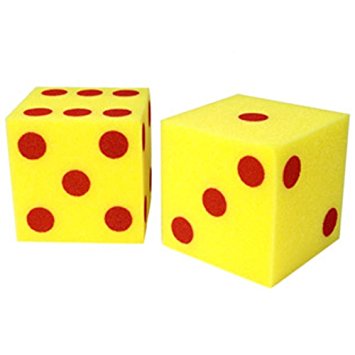 Amazon.com: Giant Soft Cubes Dot 2/pk 5 Inch Cube Square: Toys & Games