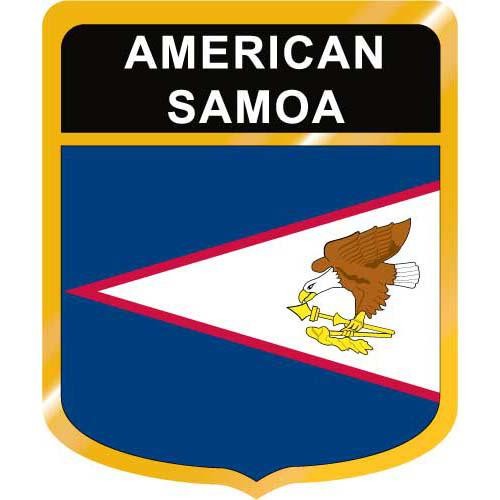 American Samoa Flag Crest Clip Art