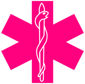 Pink Star Of Life clip art - vector clip art online, royalty free ...