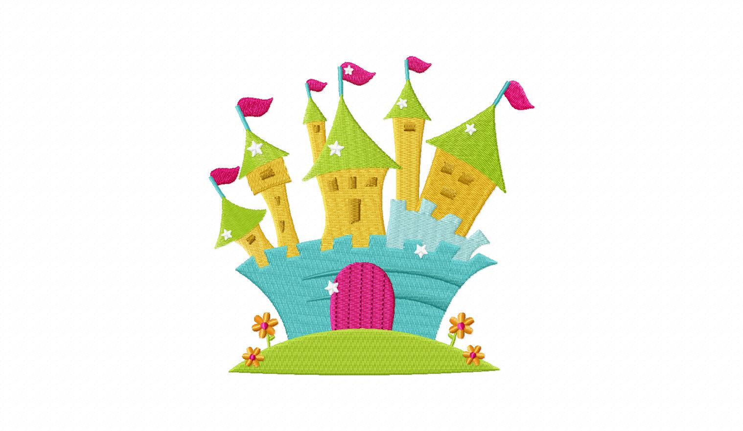 Fairy Castle Machine Embroidery Design