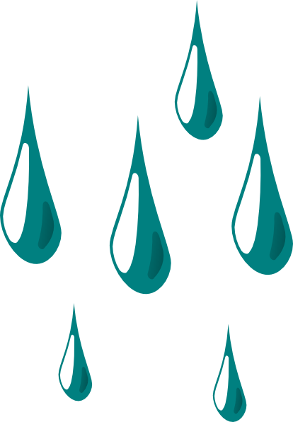 Raindrops Clipart Bluish Green - ClipArt Best