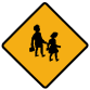 Diamond road sign children crossing.png