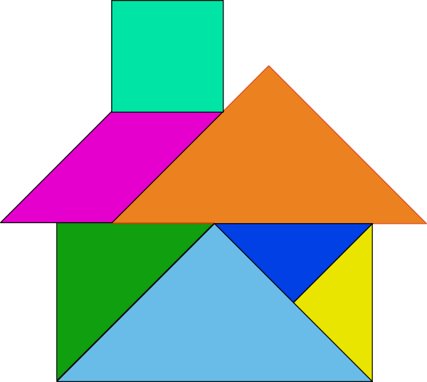 Tangram House - ClipArt Best