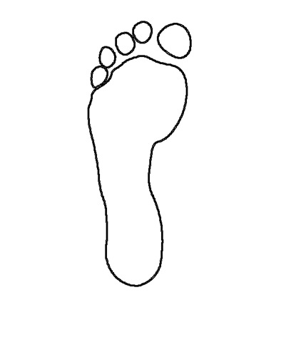 Feet Outline Template - ClipArt Best