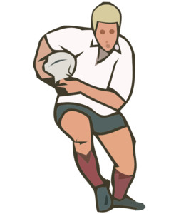 Rugby Player Character Clip Art Royalty Free Clipart Vector