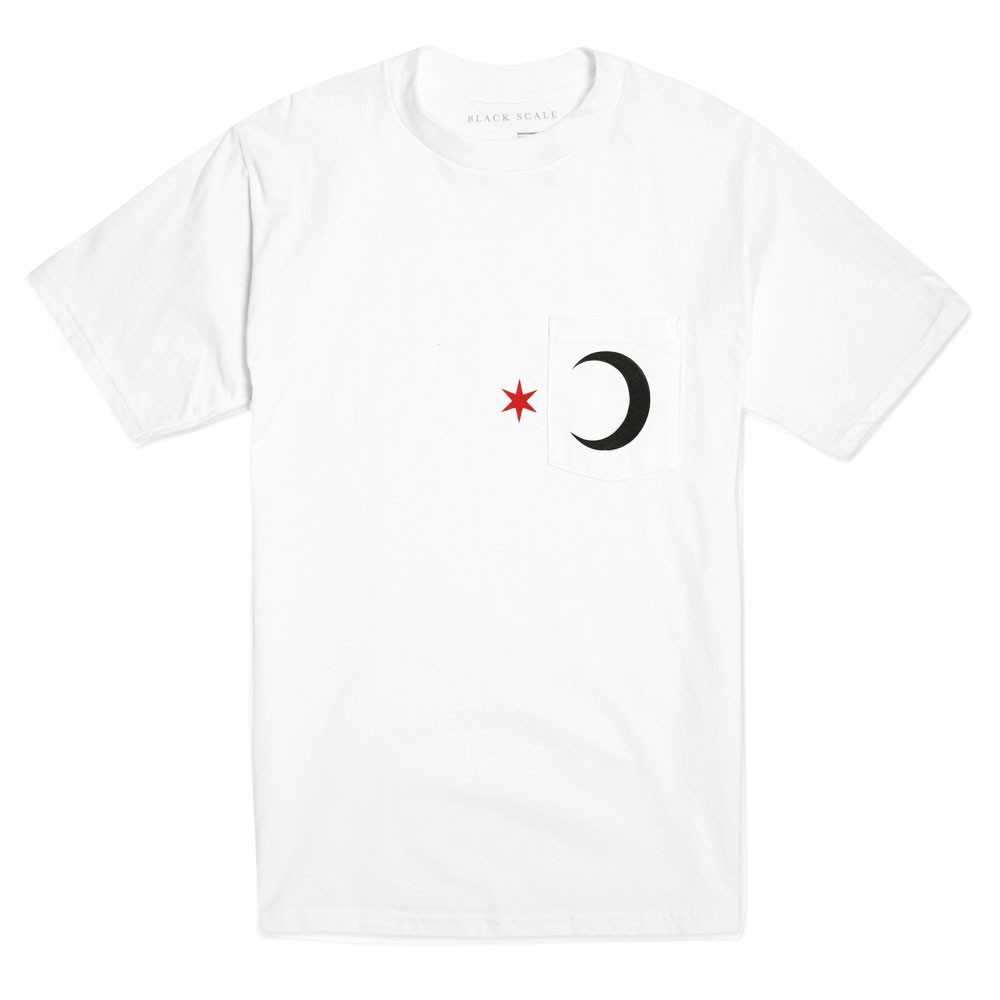 Black Scale Six Point Star & Cresent (