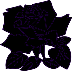 Black Rose clip art - vector clip art online, royalty free ...